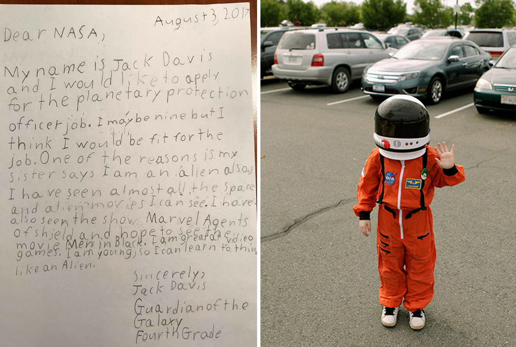 9-year-old Jack Davis Applied for “Planetary Protection Officer” Position at NASA