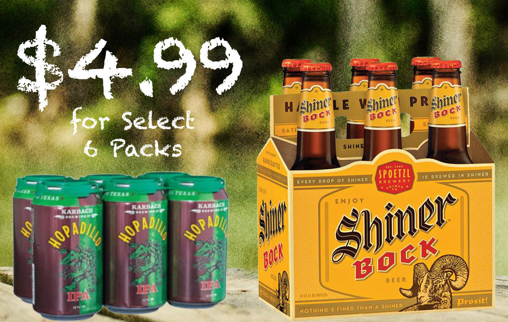 Cheap Beer at Randalls! $4.99 Saint Arnold, Karbach, Shiner 6-packs