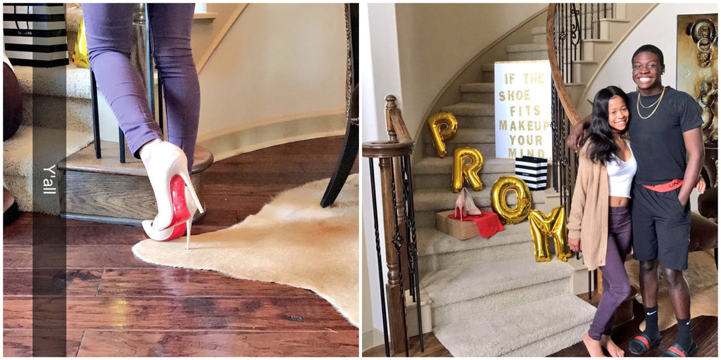 PAIR OF LOUBOUTINS AND PROM? TEEN'S PROMPOSAL SENDS INTERNET INTO A FRENZY