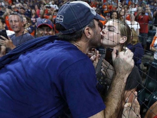 Date night: Supermodel Kate Upton and Astros pitcher Justin Verlander enjoy a cozy H-Town dinner