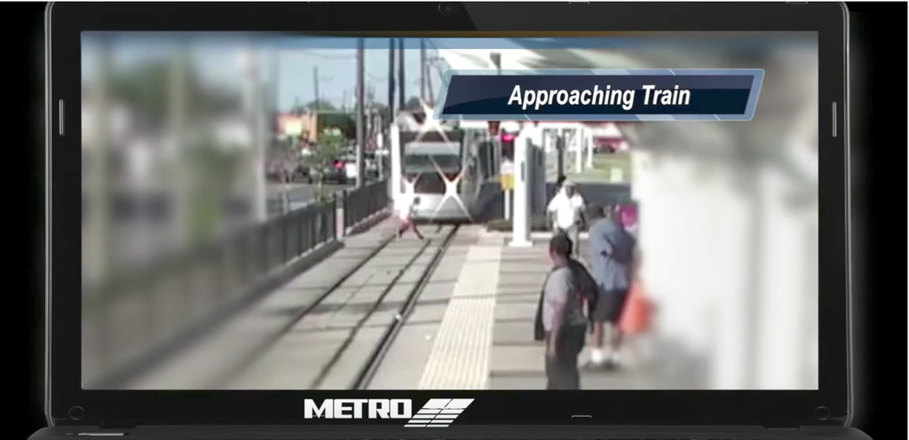 Boy has Close Call with Train in Houston, Caught on Camera