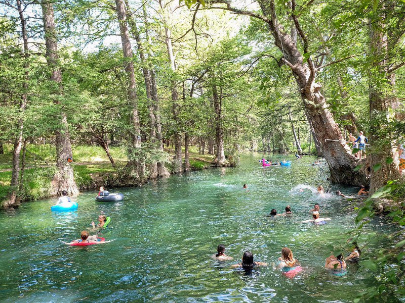 Take a Dip in Cypress Falls in Wimberley, Texas