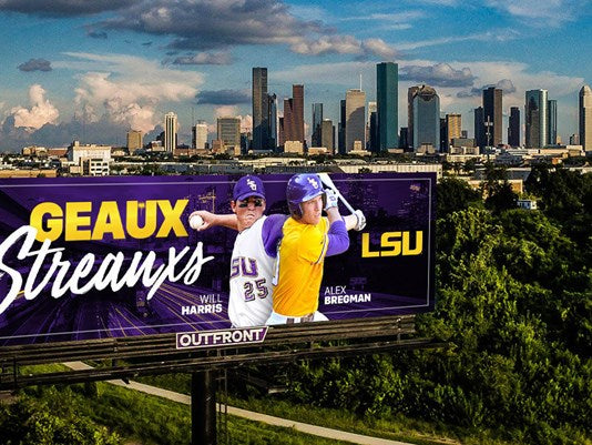 LSU roots for the Astros with ‘Geaux Streauxs' billboards in Houston